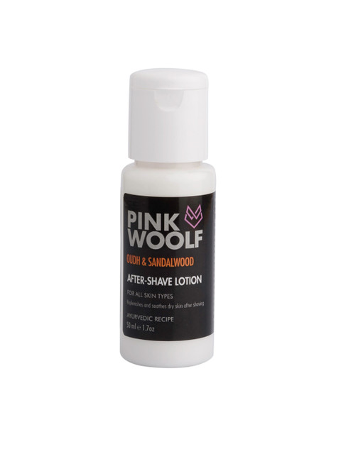 

PINK WOOLF After Shave Lotion - Oudh & Sandalwood - Soothes & Moisturizes Dry Skin - 50 ml, White