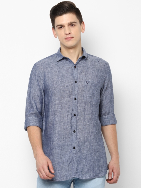 

Allen Solly Men Grey Slim Fit Opaque Casual Shirt