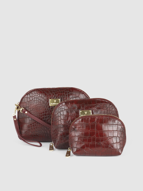 

Van Heusen Champagne Animal Textured PU Structured Sling Bag