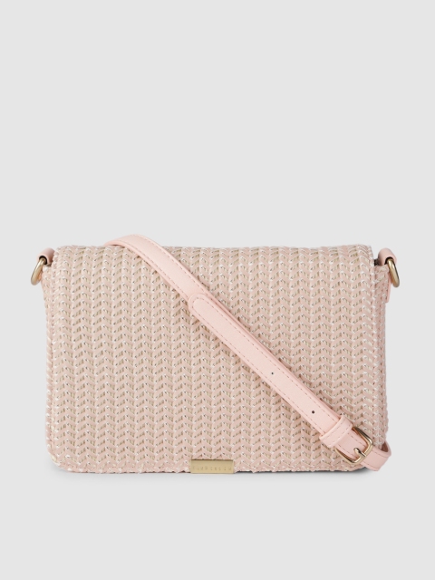 

Van Heusen Pink Textured Sling Bag