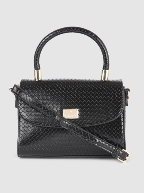 

Van Heusen Black Textured Structured Satchel