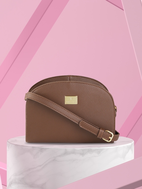 

Van Heusen Brown PU Half Moon Sling Bag
