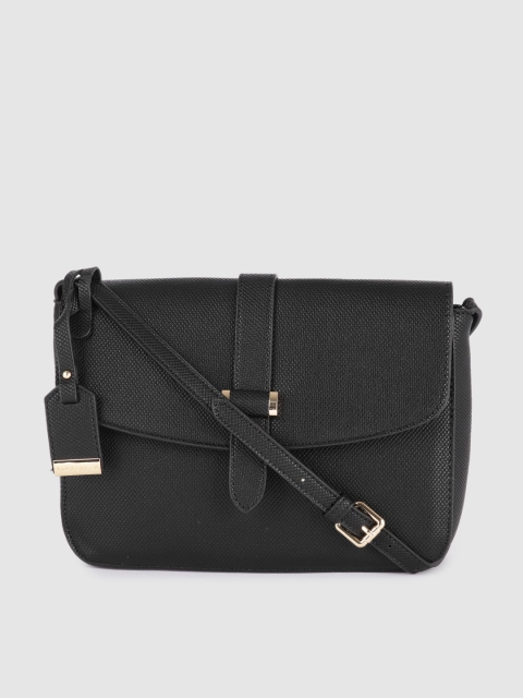 

Van Heusen Black Structured Sling Bag
