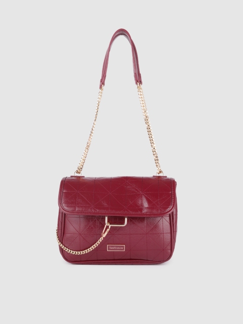 

Van Heusen Burgundy PU Structured Shoulder Bag