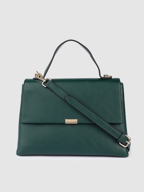 

Van Heusen Green Solid Satchel