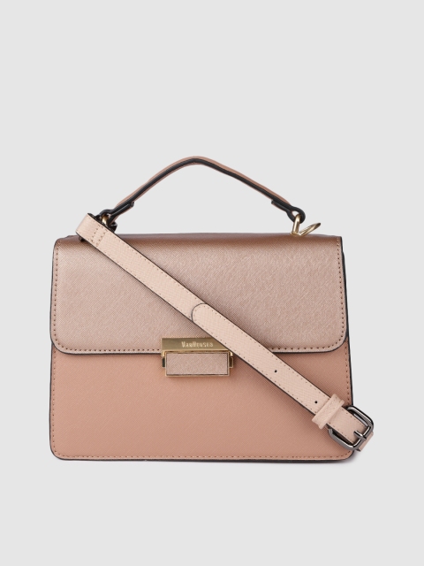 

Van Heusen Rose Gold-Toned Textured Satchel