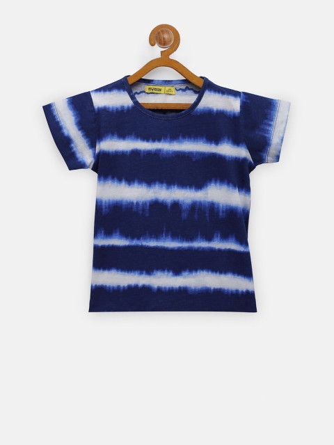 

NYNSH Girls Navy Blue Dyed Pockets T-shirt