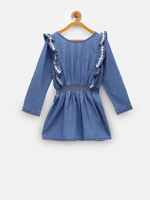 

NYNSH Girls Blue Denim Dress