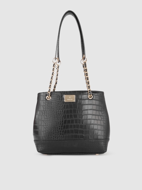 

Van Heusen Black Textured Shoulder Bag