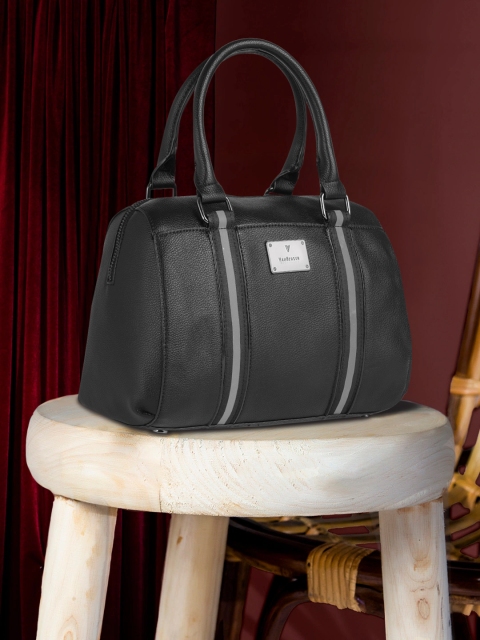 

Van Heusen Black Textured Handheld Bag