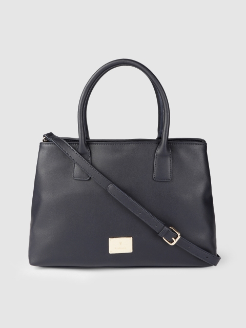 

Van Heusen Navy Blue Structured Handheld Bag