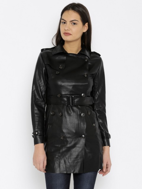 

U.S. Polo Assn. Women Black Trench Coat