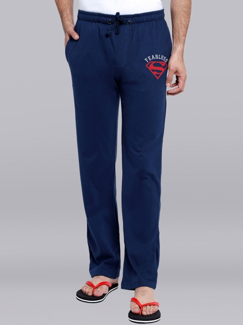 

Free Authority Men Navy Blue & Red Superman Printed Pure Cotton Lounge Pants