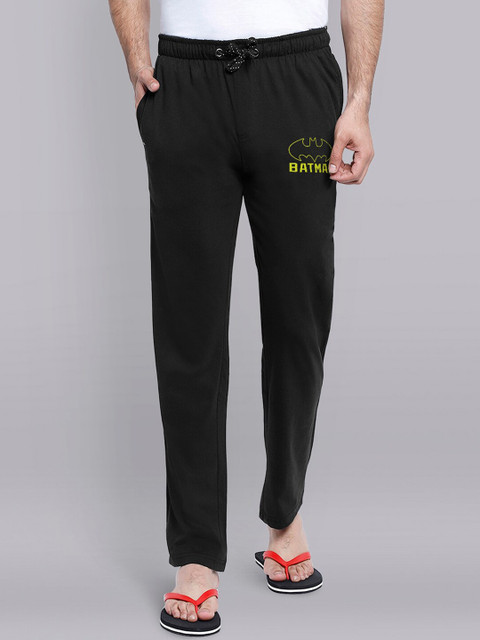 

Free Authority Men Black Batman Printed Pure Cotton Lounge Pants