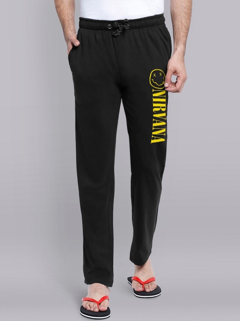 

Free Authority Black Nirvana Printed Detail Cotton Lounge Pants