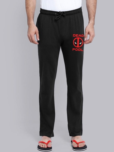 

Free Authority Men Black & Red Deadpool Printed Pure Cotton Lounge Pants