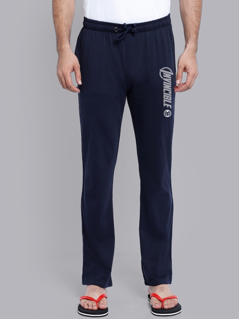 

Free Authority Men Navy Blue Iron Man Printed Pure Cotton Lounge Pants