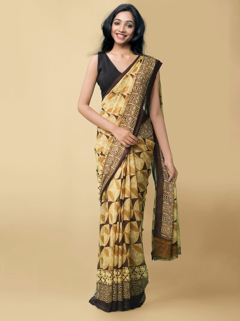 

Unnati Silks Women Multi Printed Georgette Saree