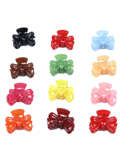 

Spiky Kids Set of 12 Multicoloured Claw Clips, Multi