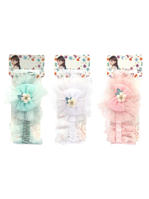 

Spiky Unisex Kids Pink & White Set of 3 Hairband