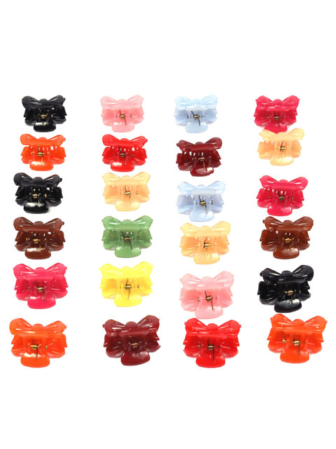 

Spiky Kids Set Of 24 Multicolored Claw Clips, Multi