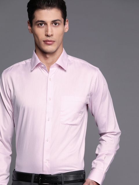 

Raymond Men Pink Pure Cotton Slim Fit Formal Shirt