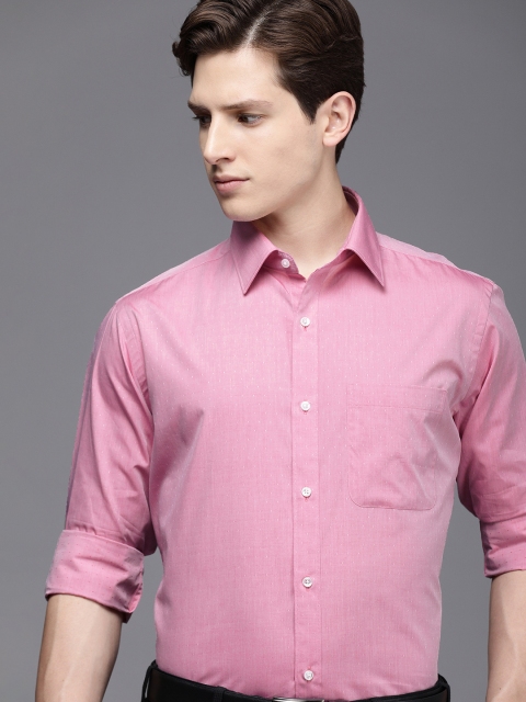 

Raymond Men Pink Slim Fit Printed Formal Shirt