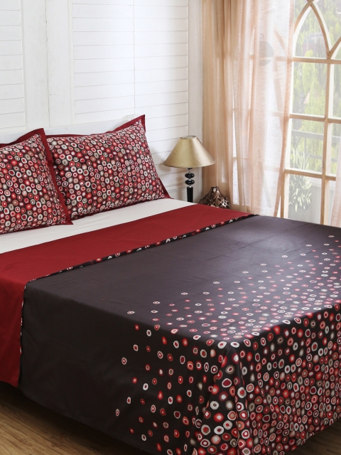 

MASPAR Fading Horizon Ebullience Red 210 TC Cotton 1 Double Duvet Cover and 2 Pillow Case