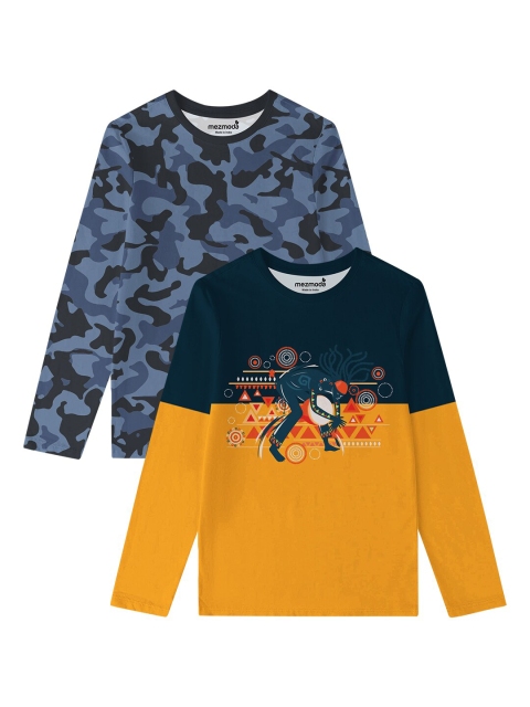 

mezmoda Boys Multicoloured 2 Printed Pockets T-shirt, Multi