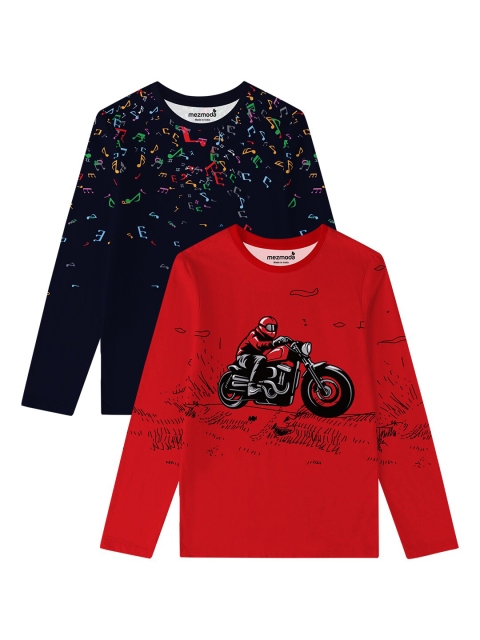 

mezmoda Boys Pack Of 2 T-shirts, Red