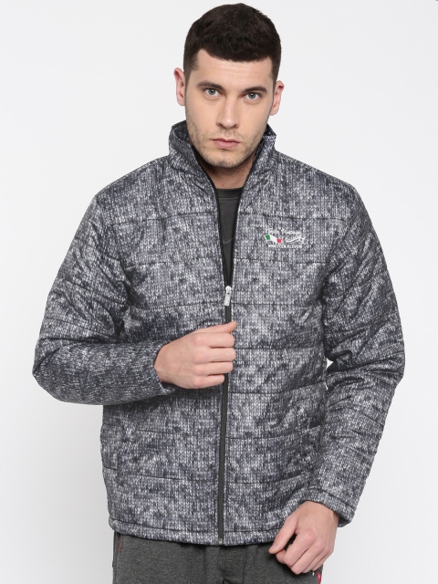 

FILA Men Grey Printed Puffer Jacket