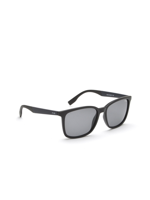 

IRUS by IDEE Men Grey Lens & Black Rectangle Sunglasses IRS1042C2SG