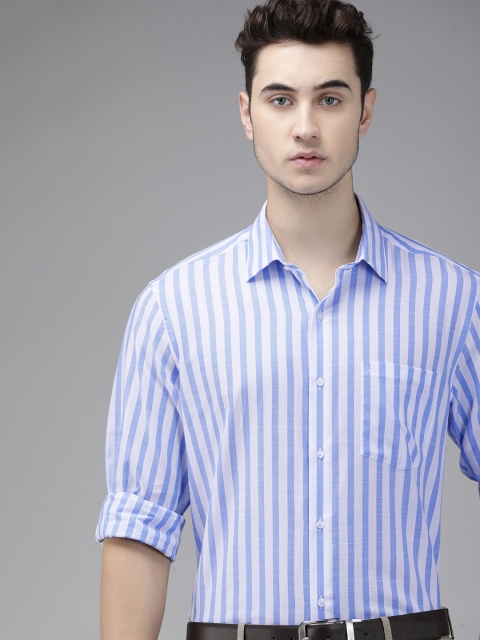 

Arrow Men Blue Vertical Striped Formal Shirt