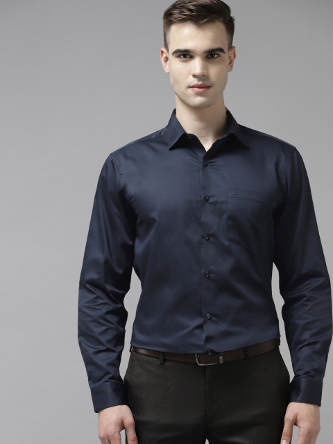 

Arrow Men Navy Blue Pure Cotton Classic Formal Shirt