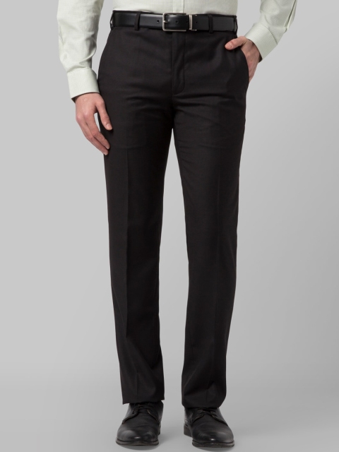

Park Avenue Men Black Slim Fit Formal Trousers