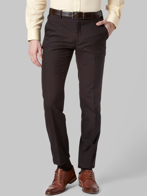 

Park Avenue Men Maroon Slim Fit Formal Trousers