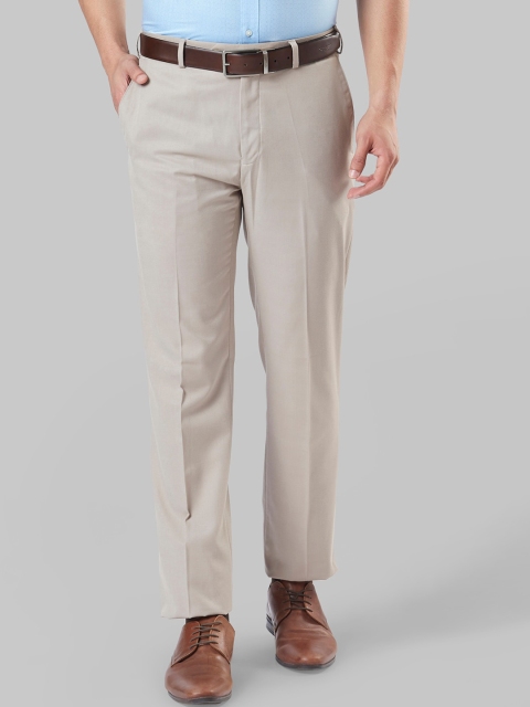 

Park Avenue Men Beige Slim Fit Formal Trousers