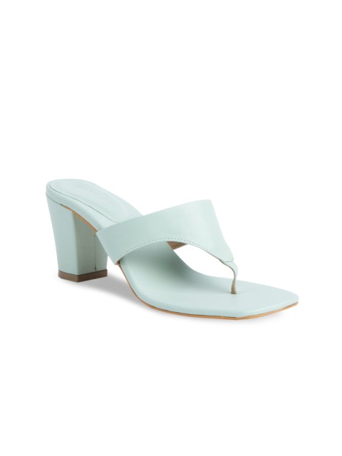 

ERIDANI Sea Green Block Mules