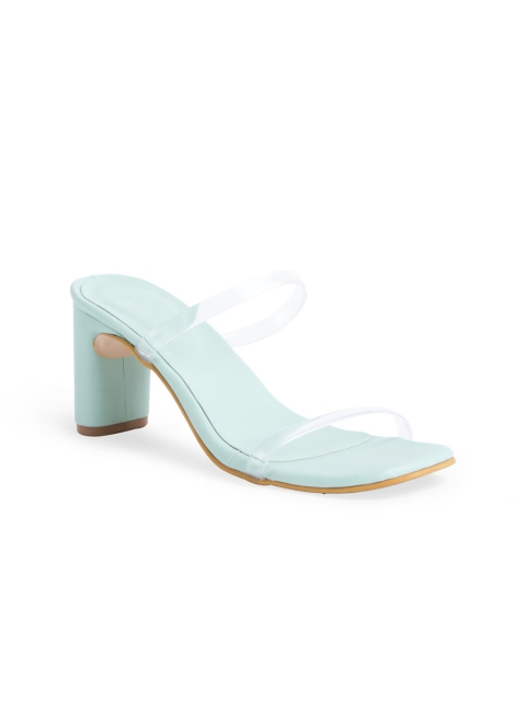 

ERIDANI Sea Green Block Sandals