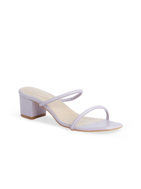 

ERIDANI Women Lavender Block Heels