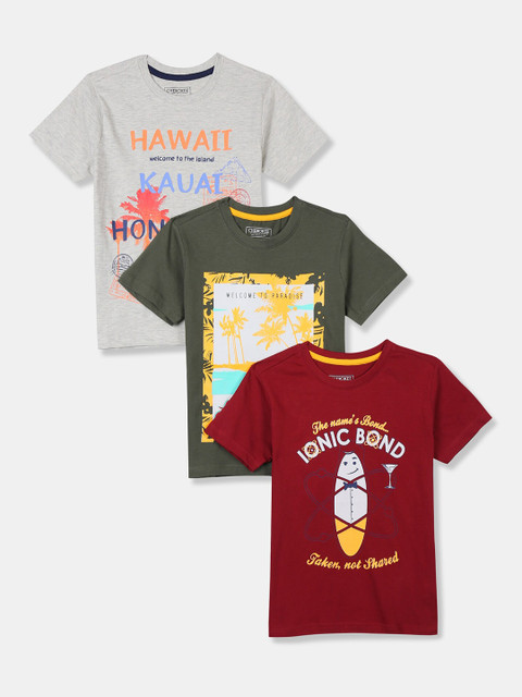 

Cherokee Boys Pack Of 3 Assorted Printed Pure Cotton T-shirts