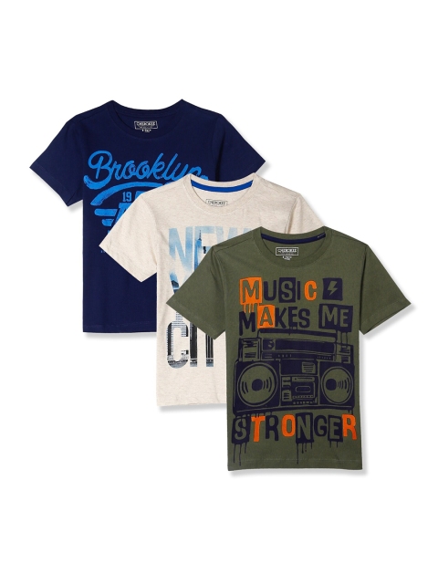 

Cherokee Boys Pack of 3 Assorted Pure Cotton Printed T-shirt