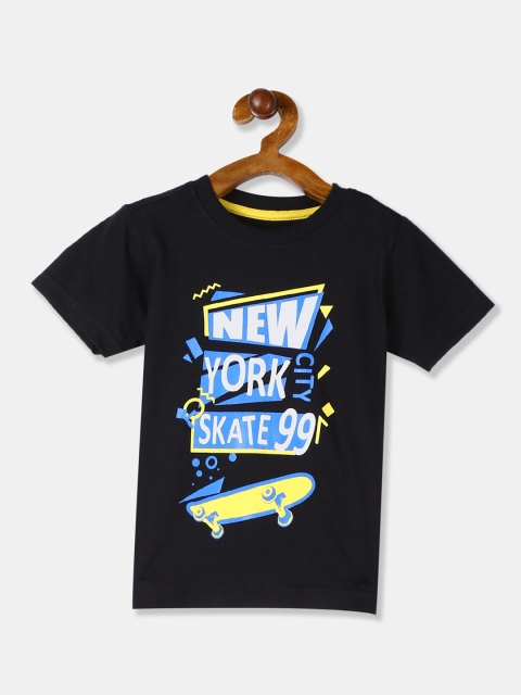 

Cherokee Boys Black Typography Printed T-shirt