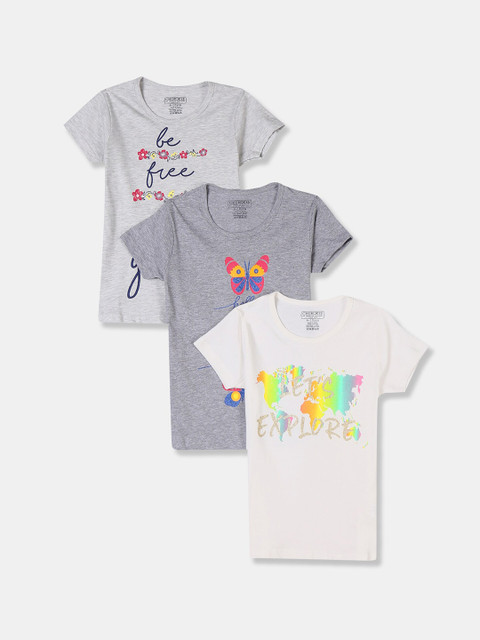 

Cherokee Girls Assorted 3 Printed T-shirt