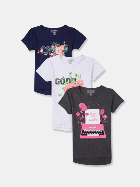 

Cherokee Girls Pack Of 3 Assorted Printed T-shirt
