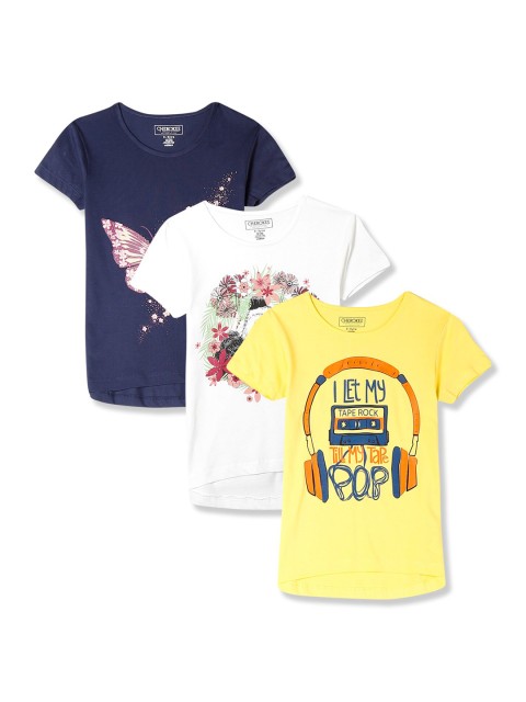 

Cherokee Girls Pack Of 3 Assorted Printed T-shirt