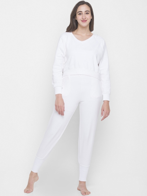 

Nick&Jess Women White Night suit