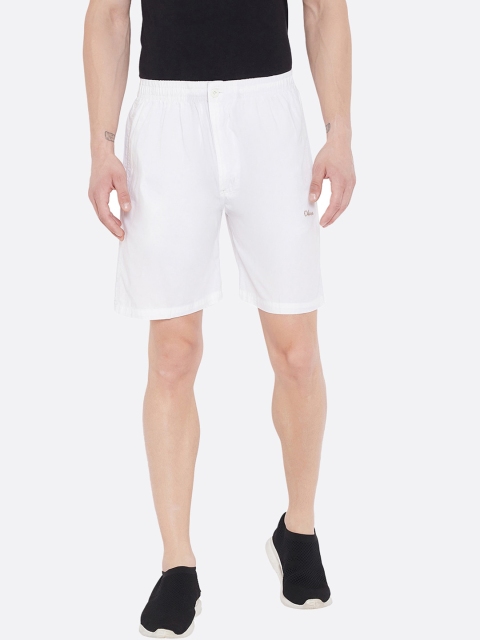 

Okane Men White Regular Shorts