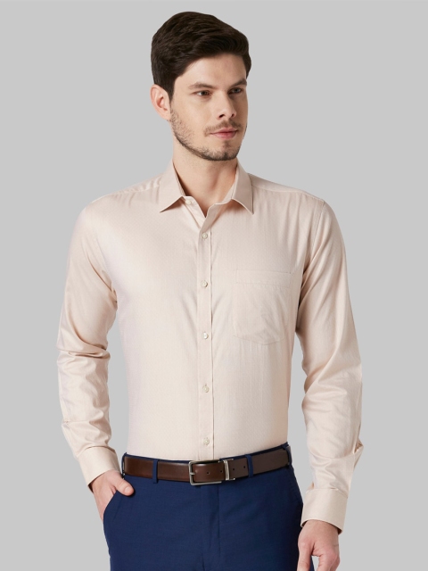 

Park Avenue Men Beige Slim Fit Opaque Formal Shirt