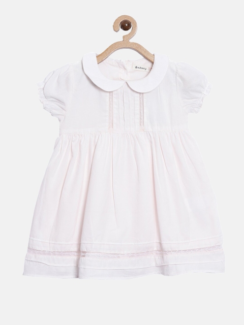 

Nuberry Pink Peter Pan Collar Dress